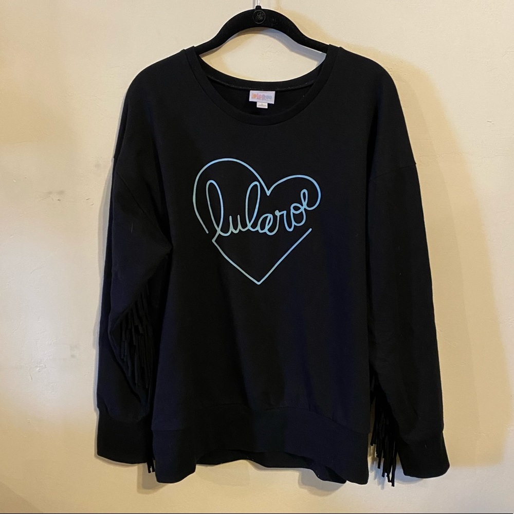 Lularoe Logo Fringe Detail Sweater